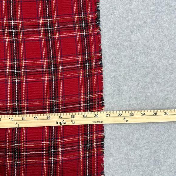 J.Jill Scarf WMNS Red Black Multi Mixed Plaid Tartan Infinity Winter Holiday - Picture 8 of 8